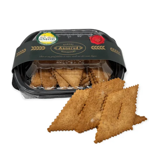 Sirupsnipper bakt med ekte meierismør!