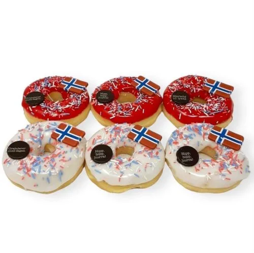 Donuts maipyntet 6 pk