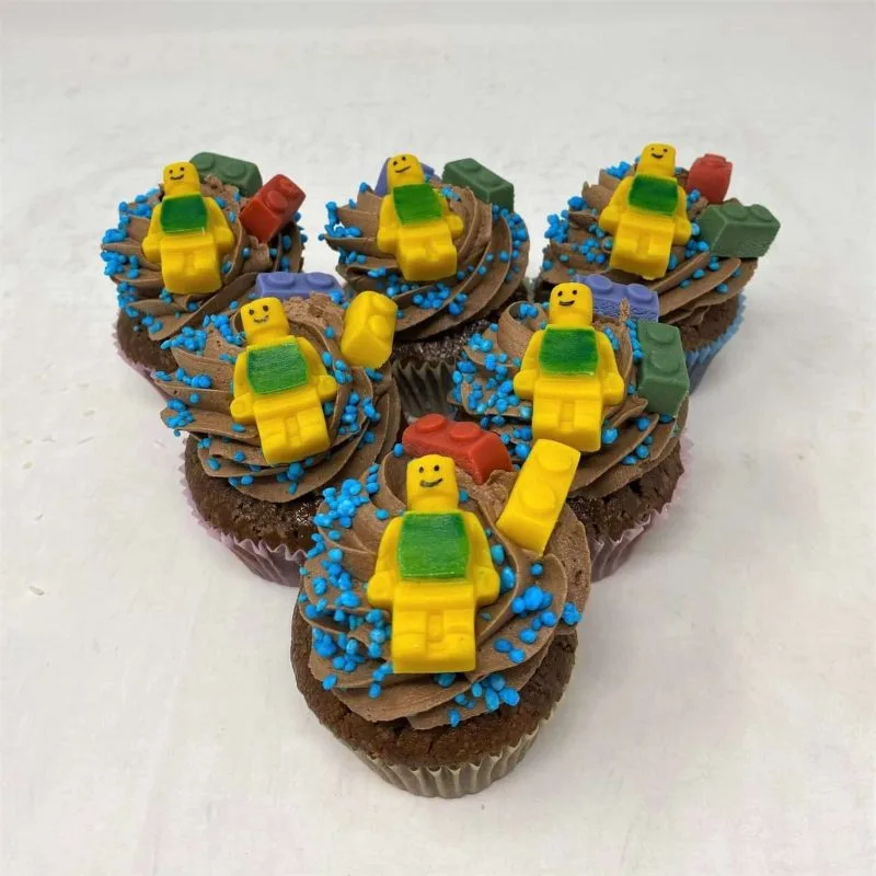 Lego-cupcake 6 pk