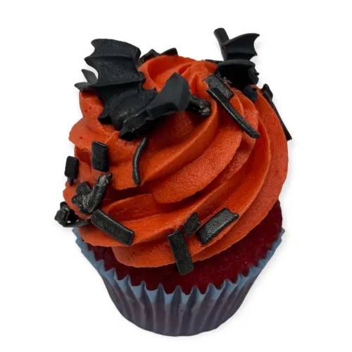 Redvelvet flaggermus-cupcakes 6pk