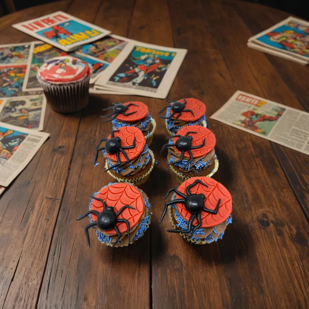 Spiderman cupcakes 6 pk
