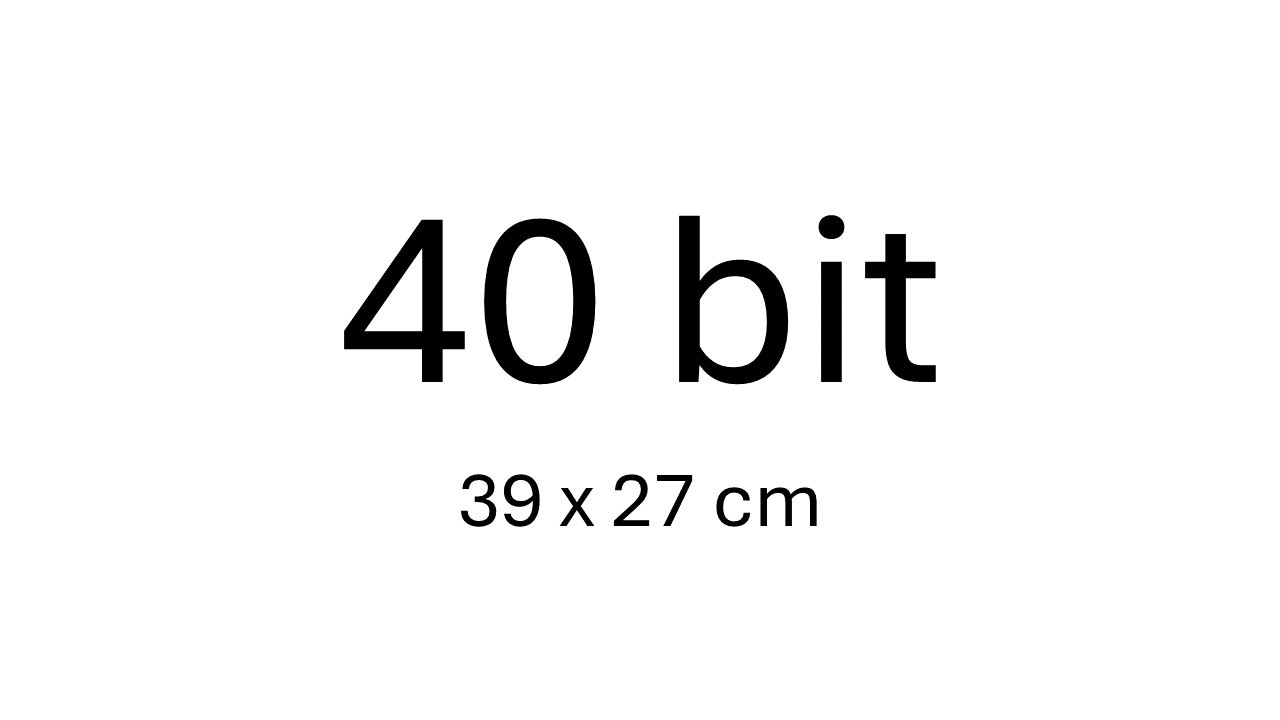 40 bit (39 x 27cm)