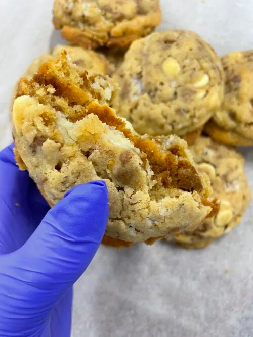 Biscoff cookie m. Hvit sjokolade og kremost